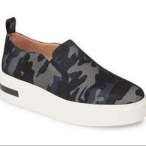 Paolo Linea Kai Platform Sneaker Dark Camo Slip On 6.5